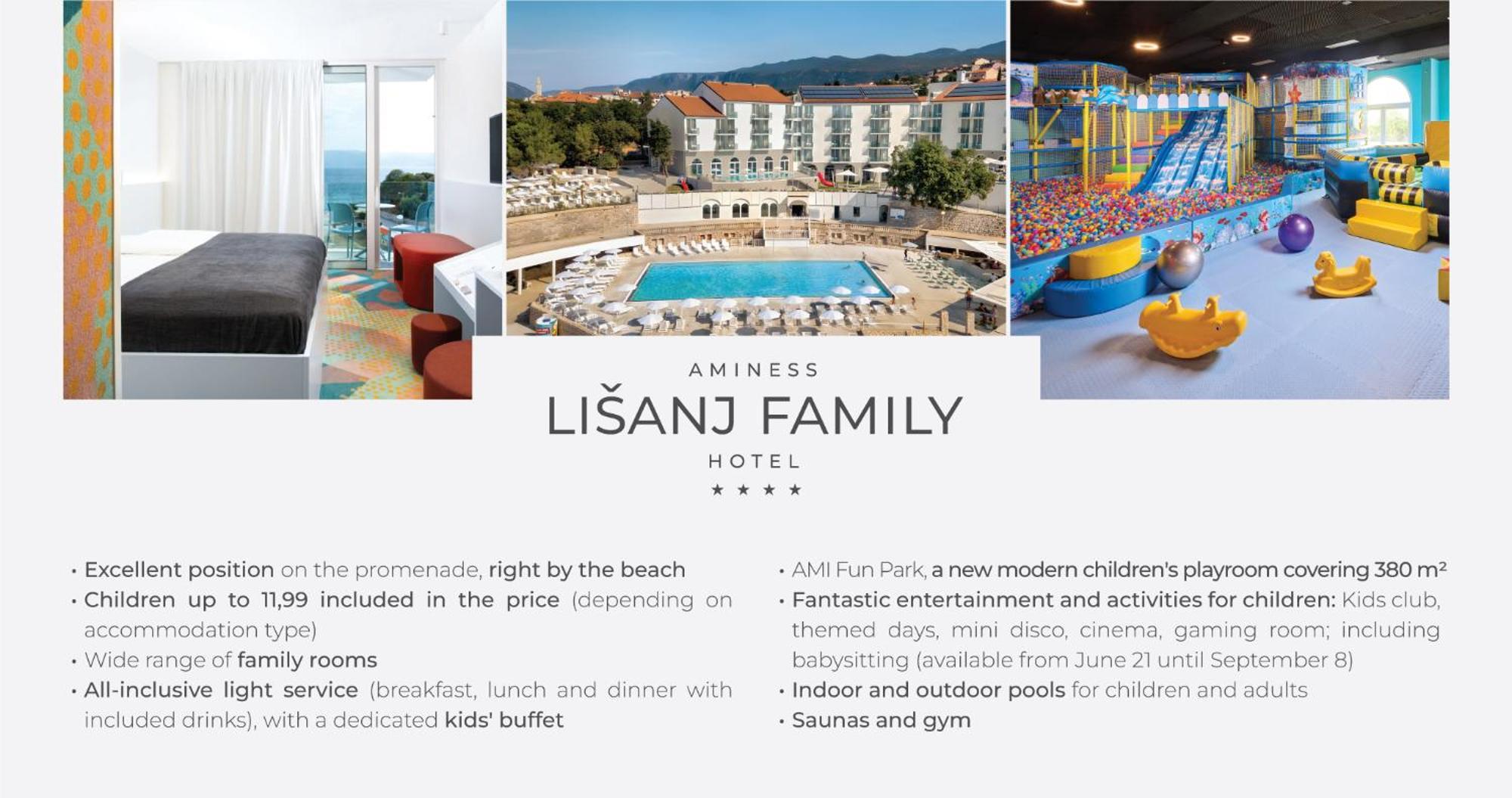 Aminess Vival Lisanj Family Hotel Нови Винодолски Екстериор снимка